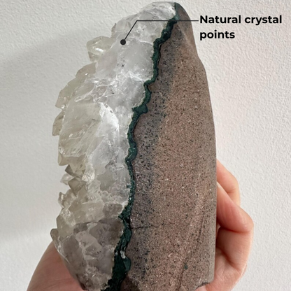 Clear Quartz Cluster - For clarity, cleansing, and calm spaces.