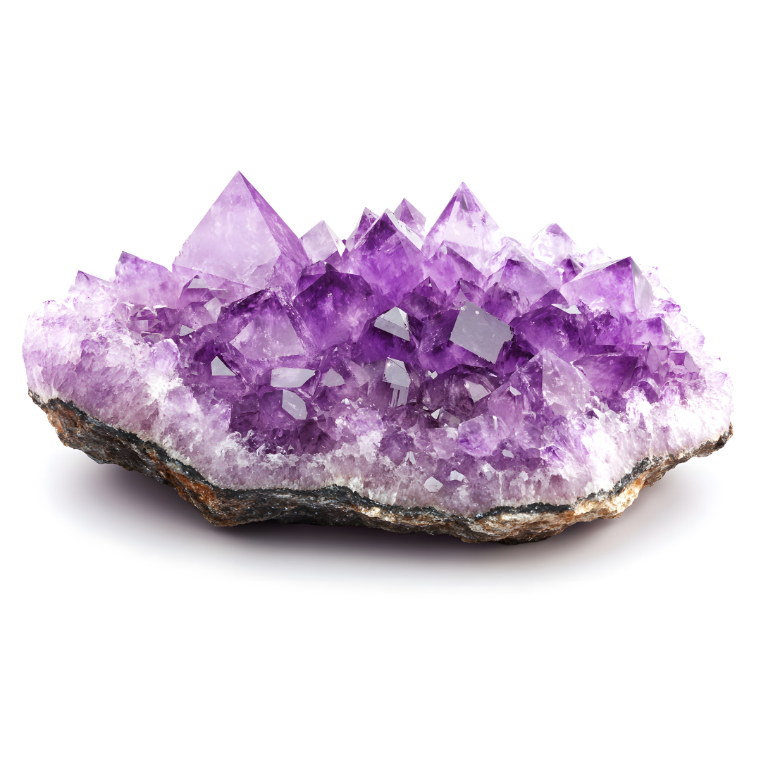 Amethyst Cluster For calm mind, deep sleep vibes, and spiritual protection.
